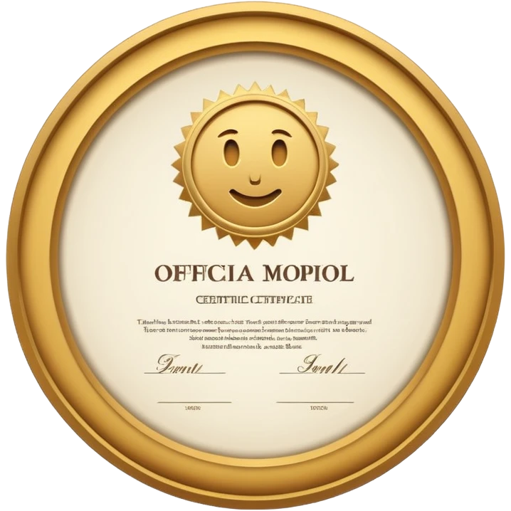 Sertification emoji