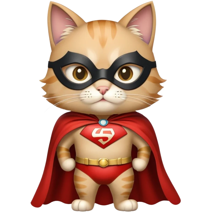 Cat superhero emoji