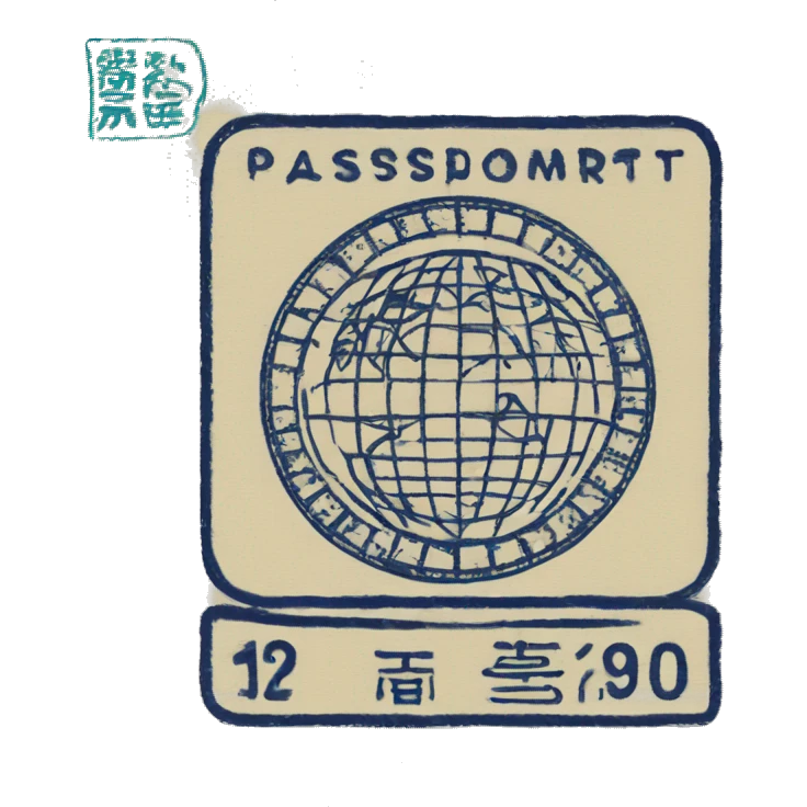 Passport stamp Japan emoji