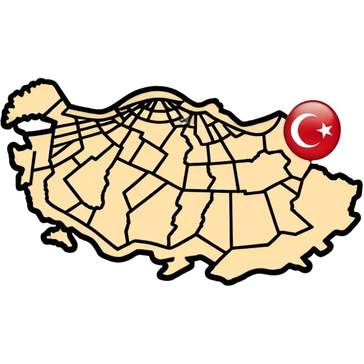map of turkey transparent background but the outline of the map of turkey in black  emoji
