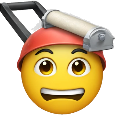 Roller for painting walls emoji