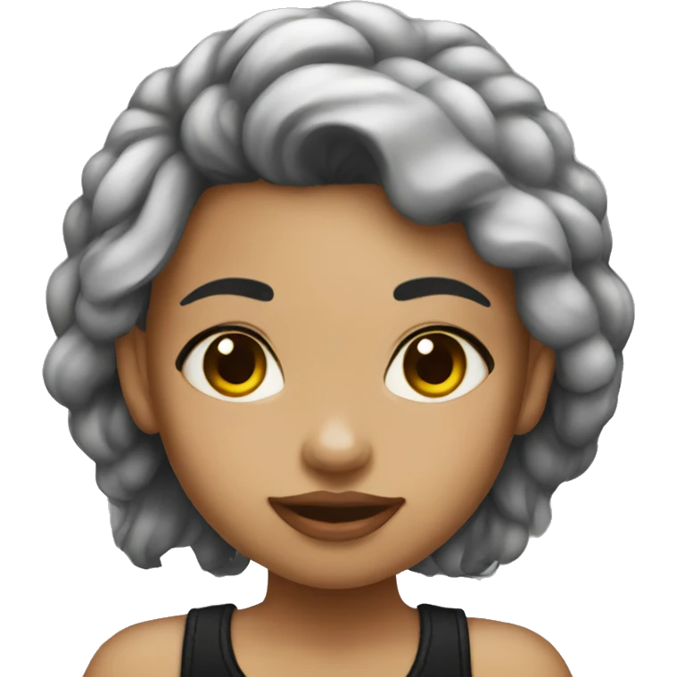 Girl with tattoos emoji