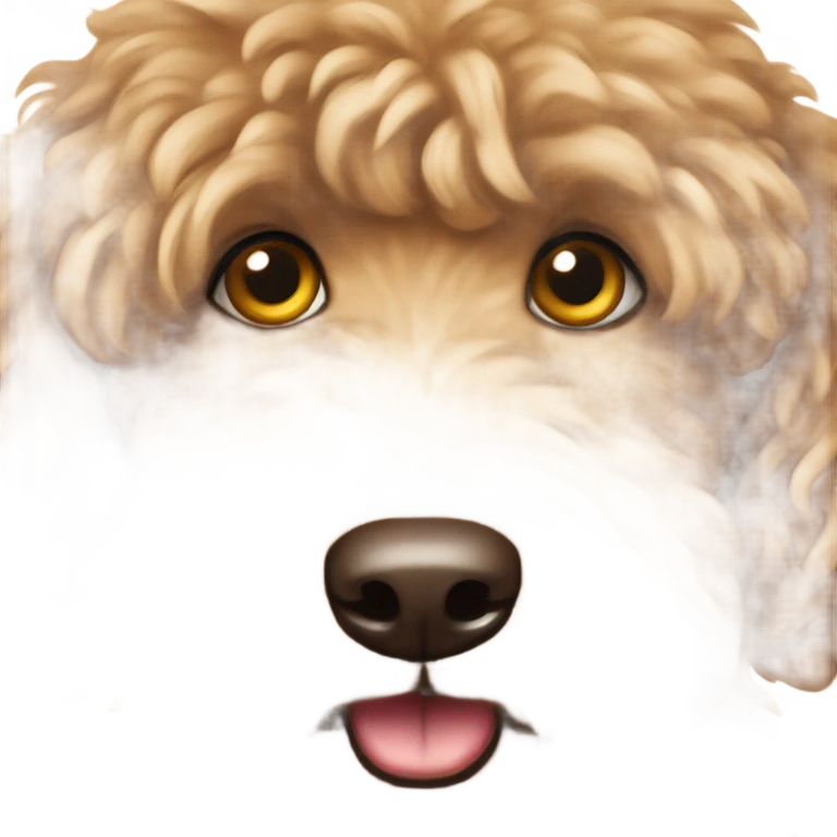brown golden doodle emoji