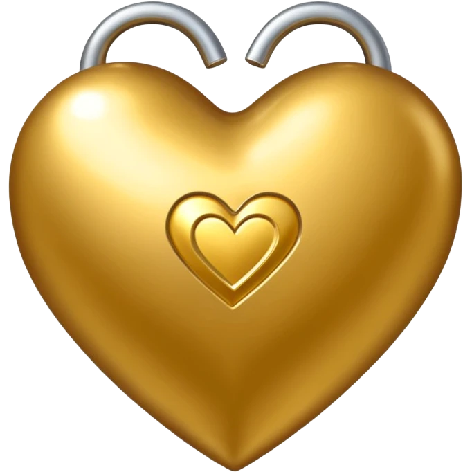 Golden heart with a dollars pattern on it emoji