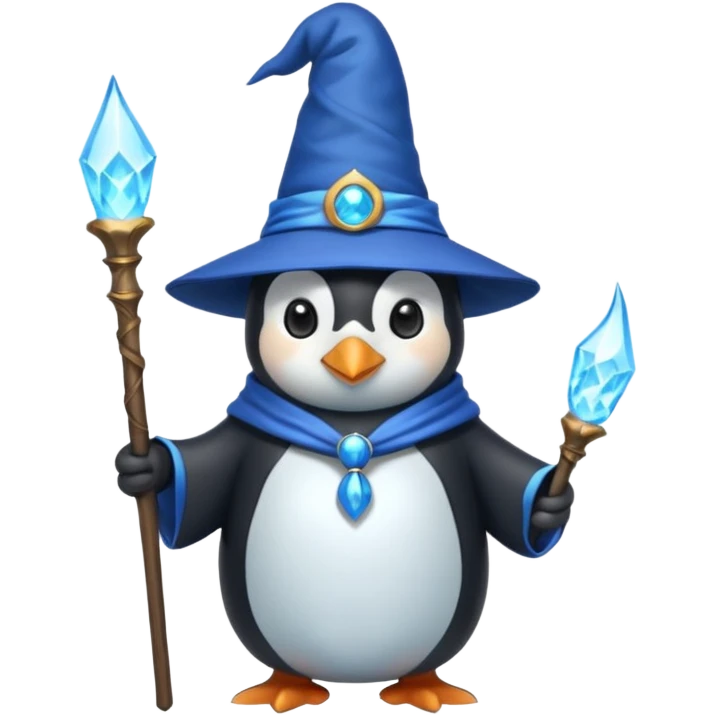 Penguin Wizard emoji