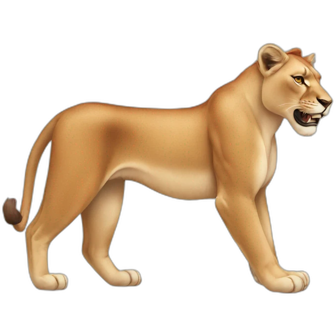 Red lioness emoji