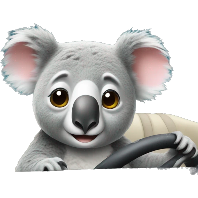 Koala in a car emoji