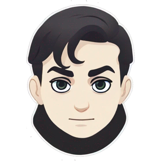 men with dark heir and beautiful eyes emoji