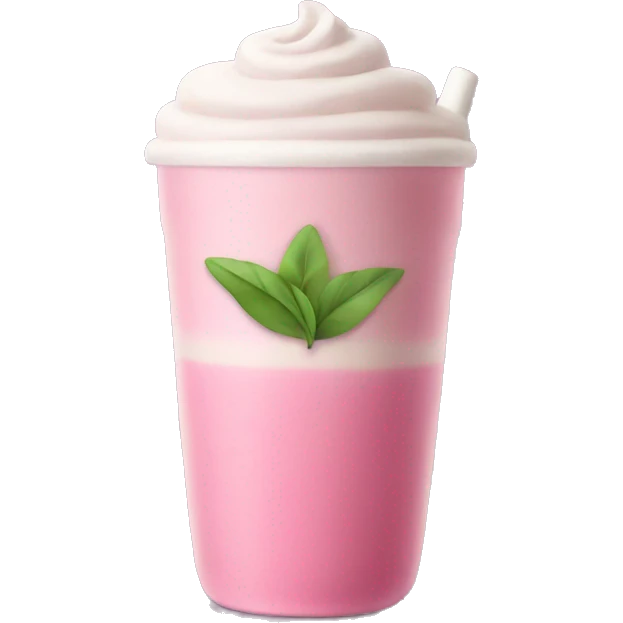 pink matcha latte emoji
