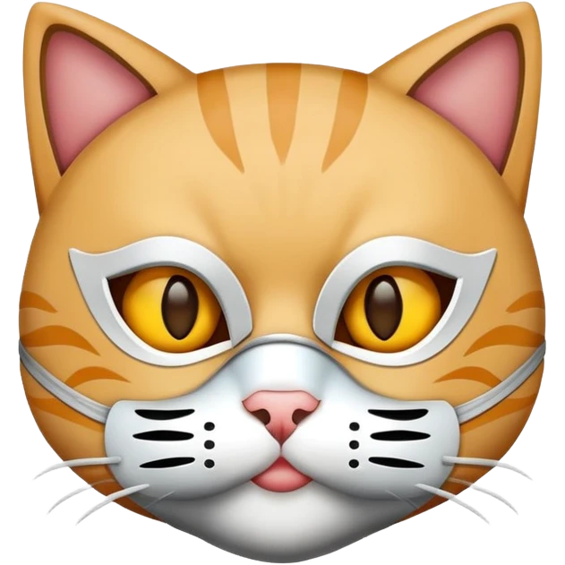 Cat wearing a mask  emoji