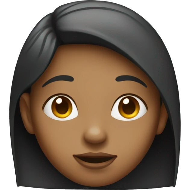 Girl with big nose emoji