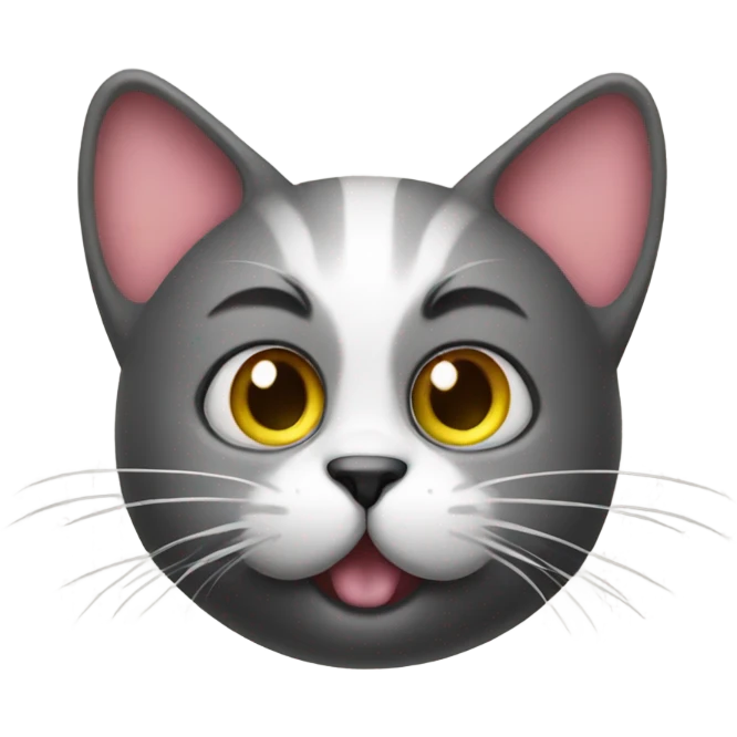 Cat with balls emoji