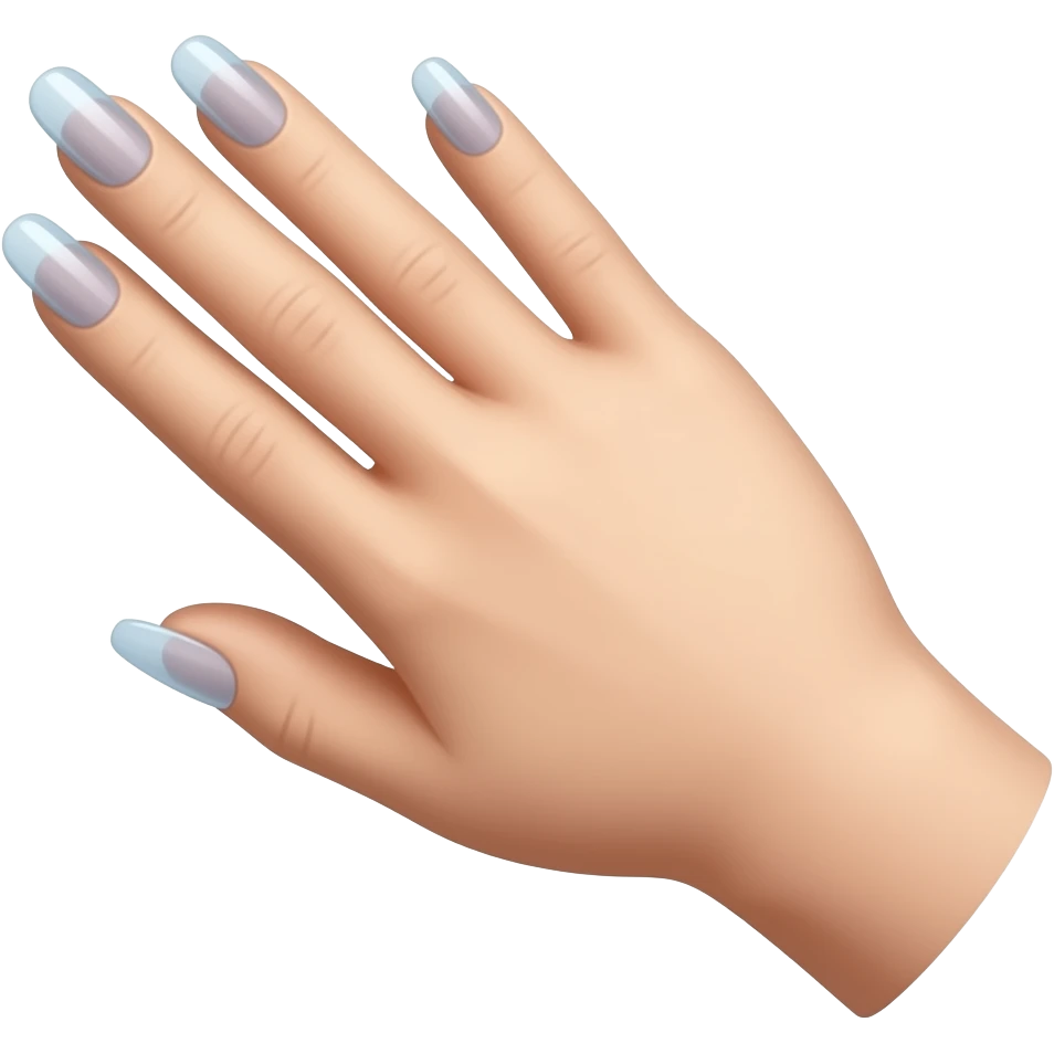 transparent nails emoji
