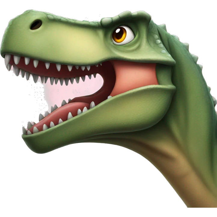 Dinosaur blowing kisses  emoji