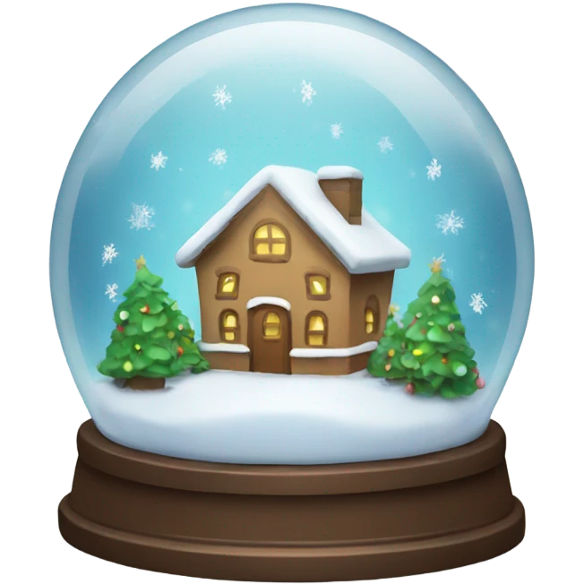 Christmas snowglobe emoji