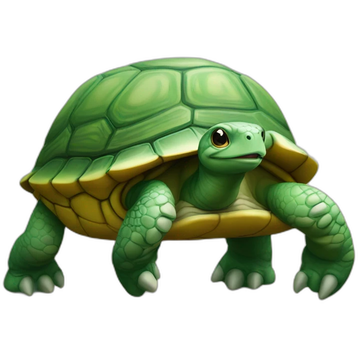 Chat sur tortue emoji