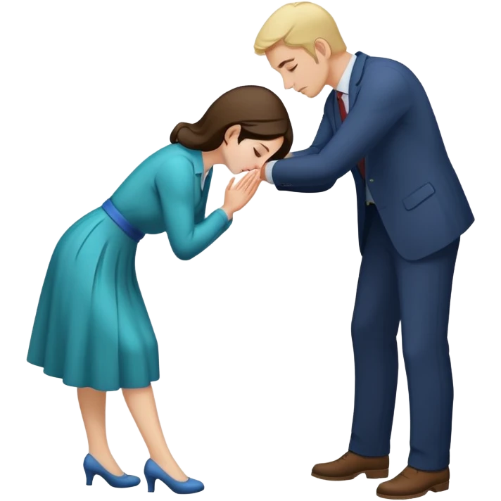 Woman bowing toman emoji