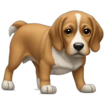 Coup sur un chien emoji