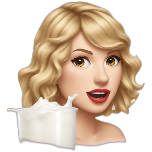 taylor-swift-milk-on-face emoji