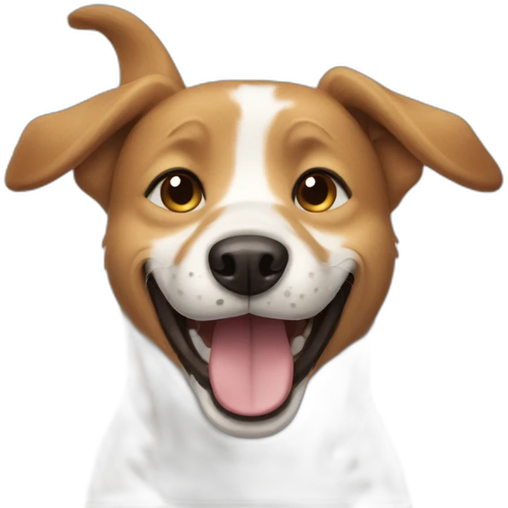 very happy dog emoji