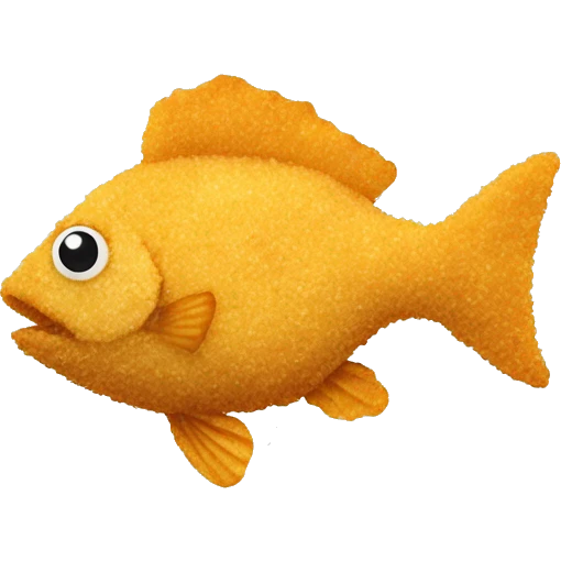 fish baked in breadcrumbs emoji