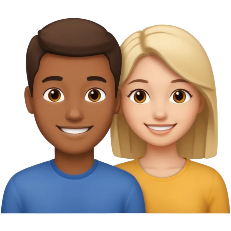 парень и девушка  emoji