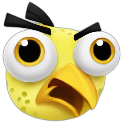 Angry birds but spongebob emoji