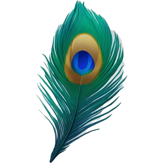 peacock feather emoji