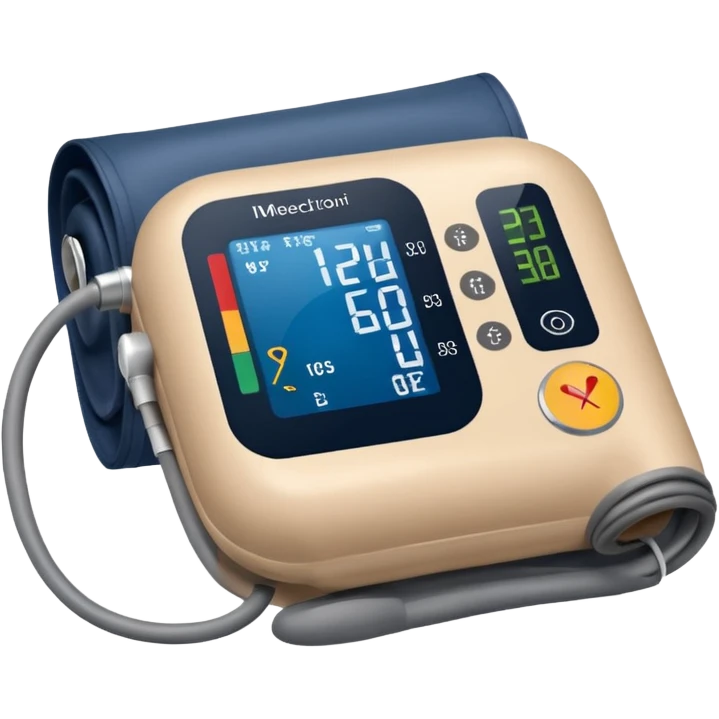 blood pressure cuff on upper arm emoji