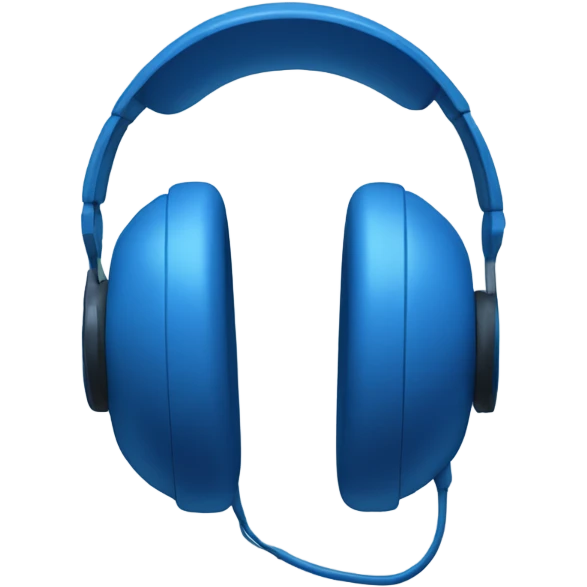 Headfones azules emoji