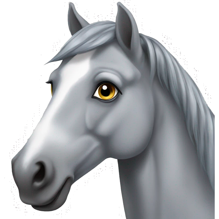 Dapple gray horse emoji