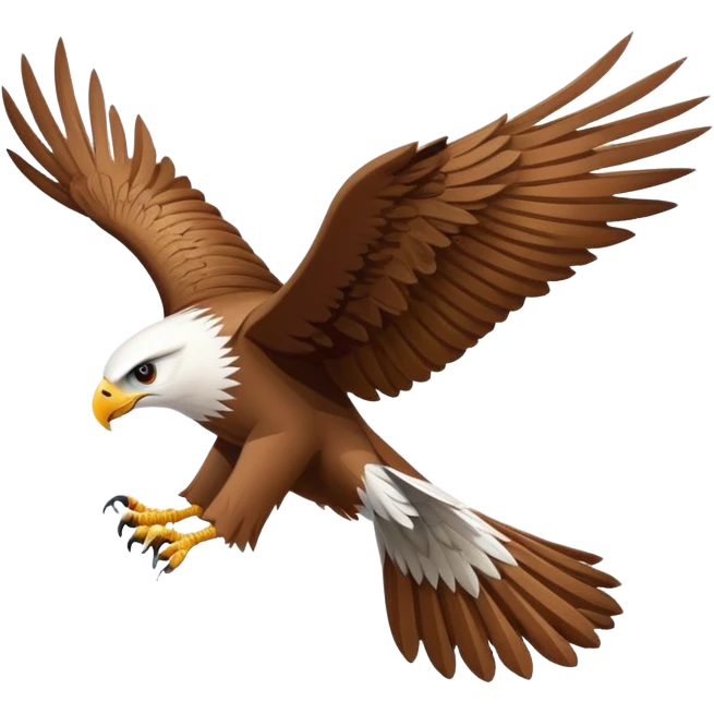 vautour aigle with the wing emoji