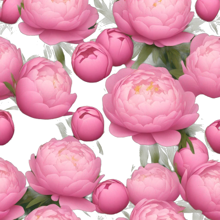 a bouquet of peonies emoji