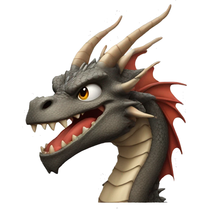 Dragon irritated emoji