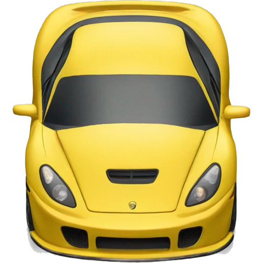Yellow sports car emoji