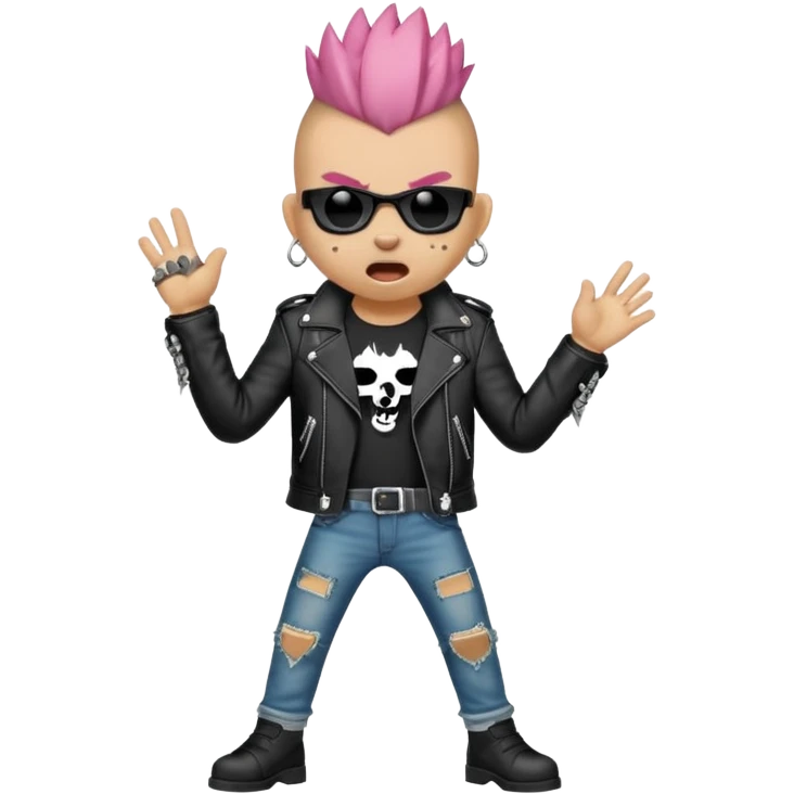 singing punk animal emoji