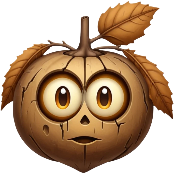 Withering buckeye emoji