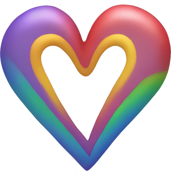 rainbow heart emoji