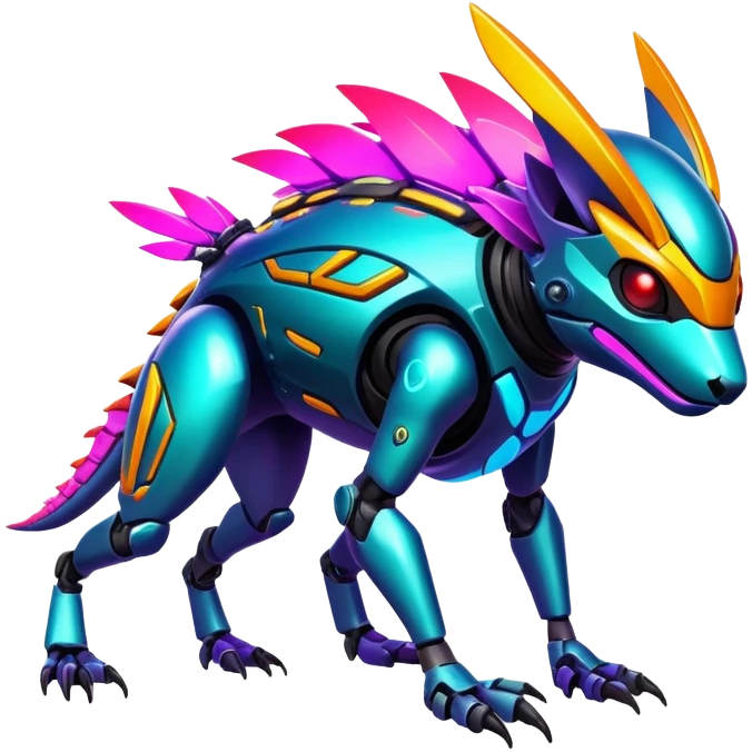  exotic tropical cyber-Protogen-Vernid-creature emoji