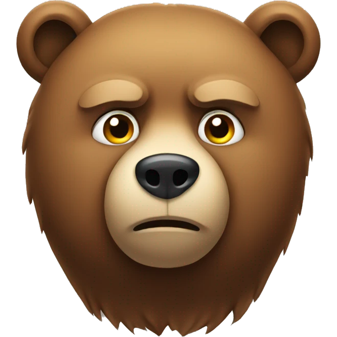 bear with a concerned face  emoji
