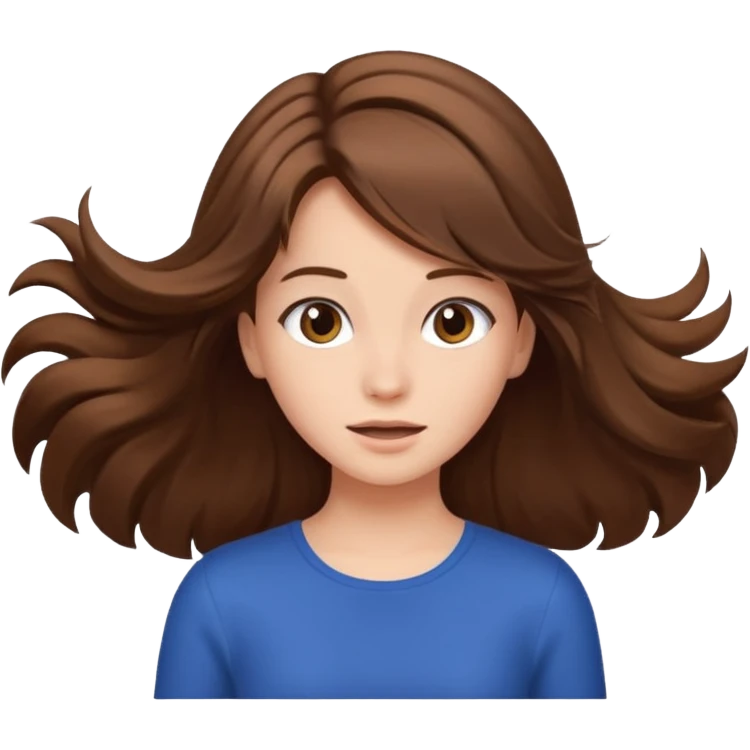 Girl flips hair  emoji