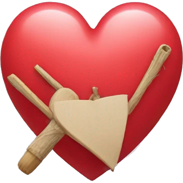 a heart made of ( ) and stuff emoji