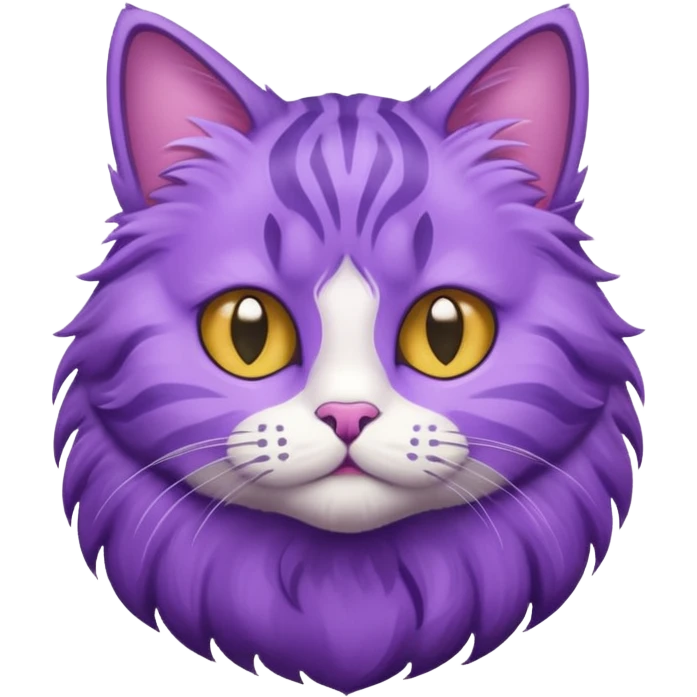 گربه بنفش emoji