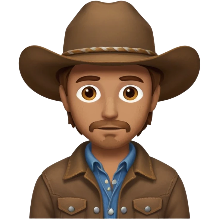 no hat cow boy emoji