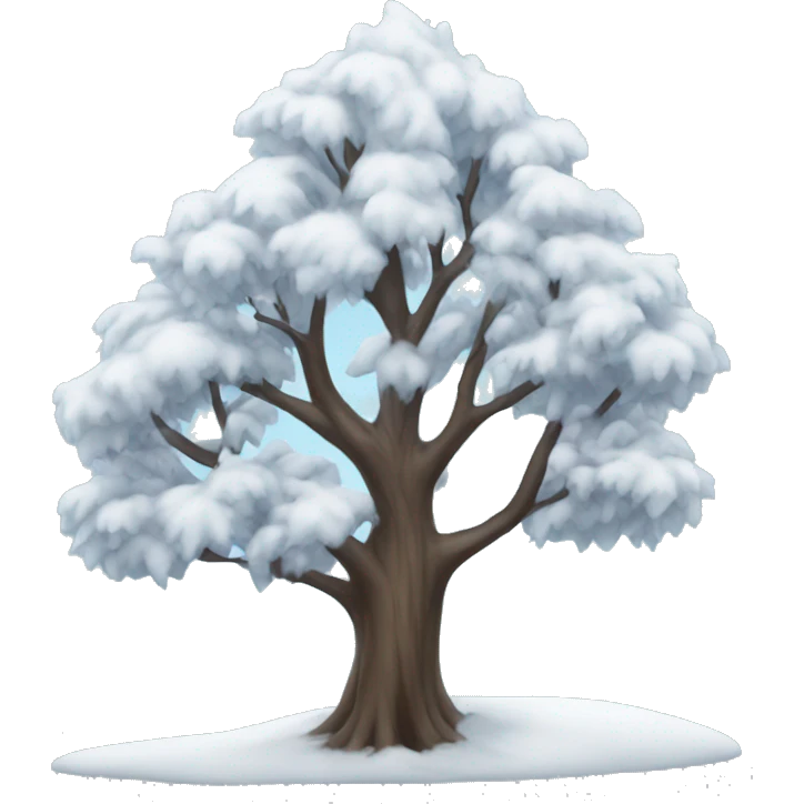 Winter tree emoji