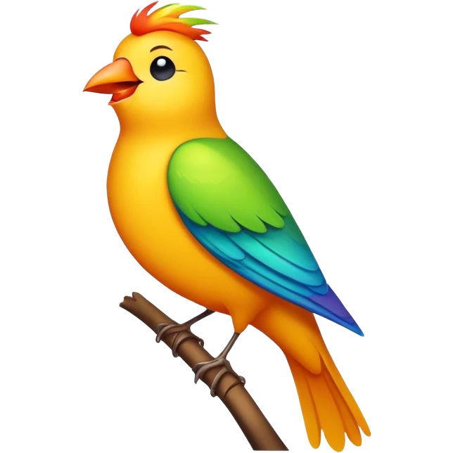 Singing bird emoji