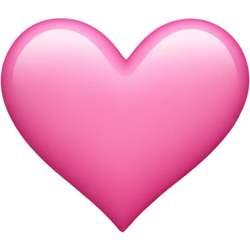 Pink heart  emoji
