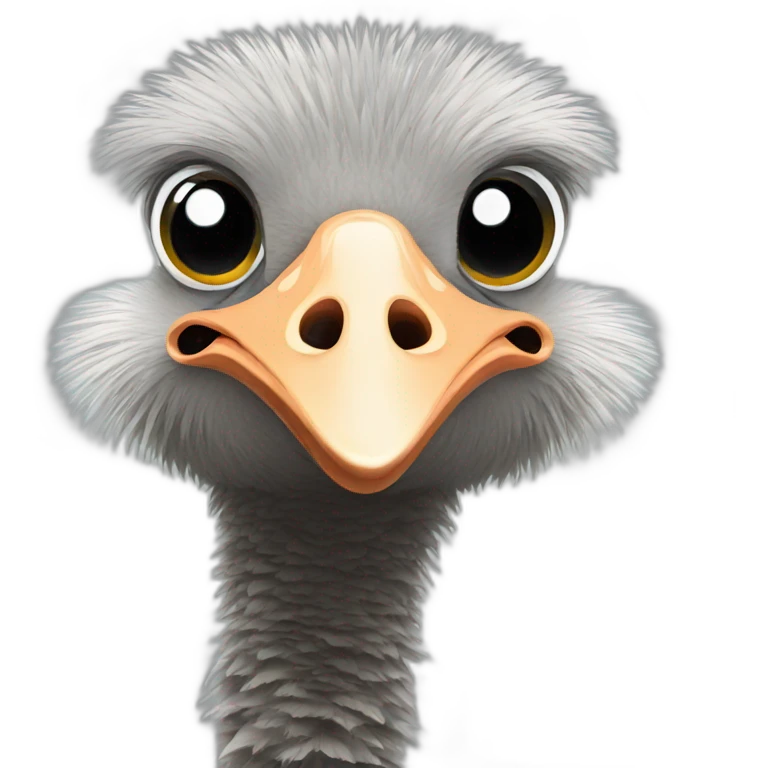 Ostrich emoji