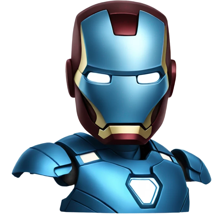 Iron man blue emoji