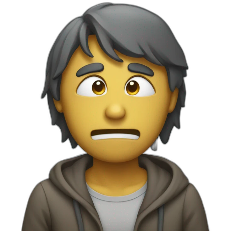 Chat qui pleure emoji